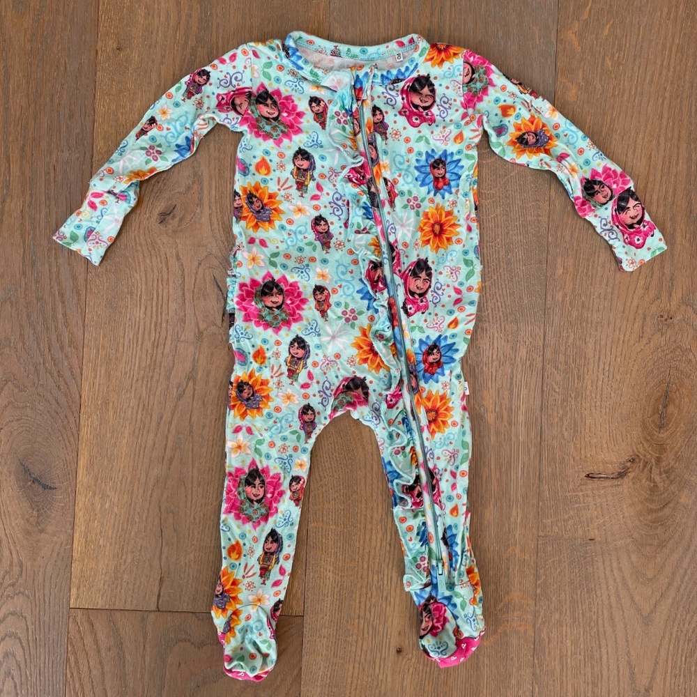 Posh Peanut Malala Footie Pajamas  3-6 months